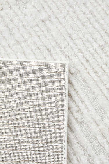 Mari Suri White Modern Rectangle Rug